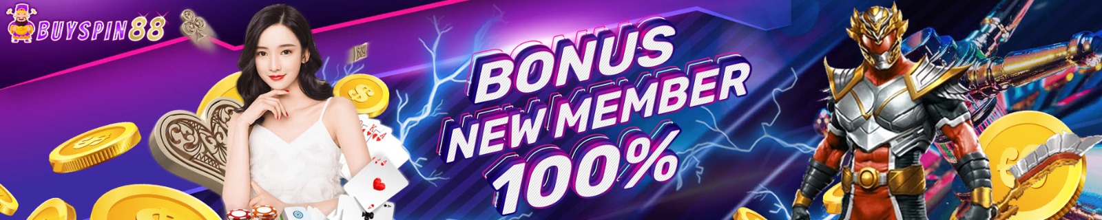 bonus New Member 100%